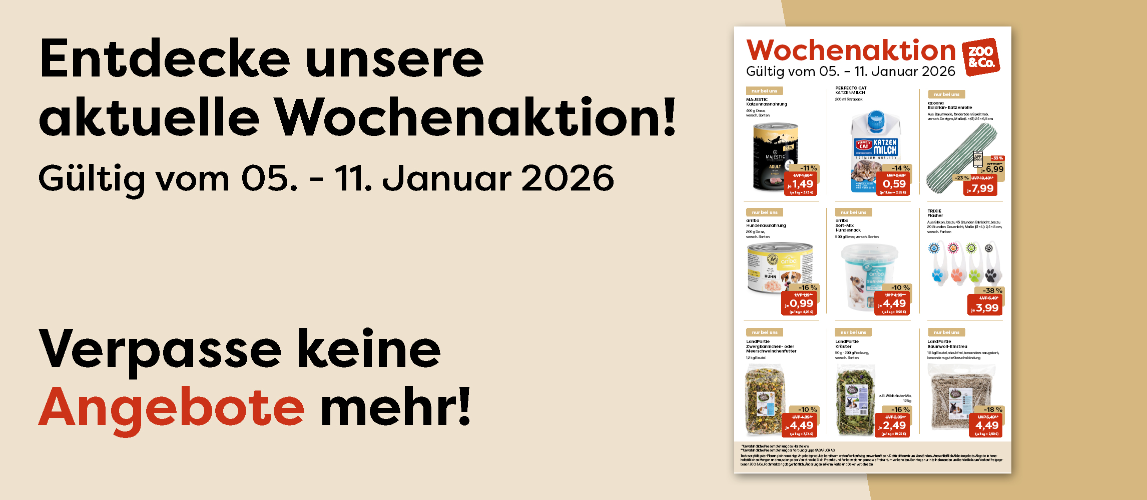 Entdecke unsere aktuelle Wochenaktion vom 05.-11.01.2026!